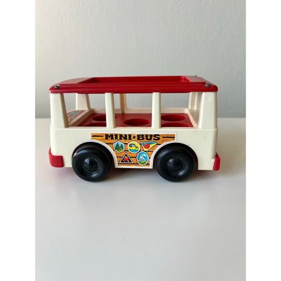 Vintage Fisher-Price Little People Mini Bus 141 1969 - Picture 3 of 9